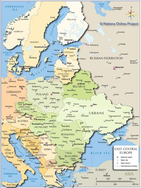 eastern europe map with cities|Central and Eastern Europe .